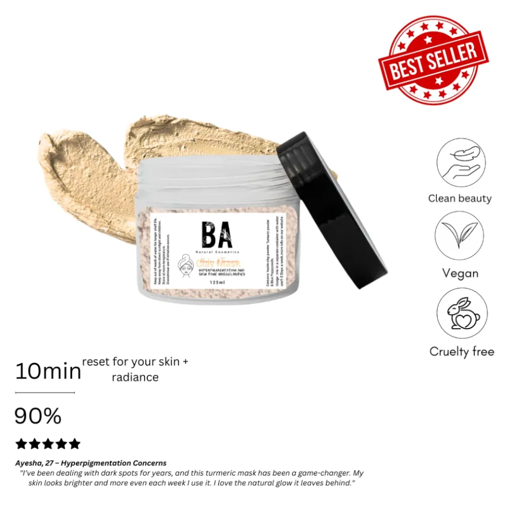 Kaolin & Turmeric Face Clay Mask 125g